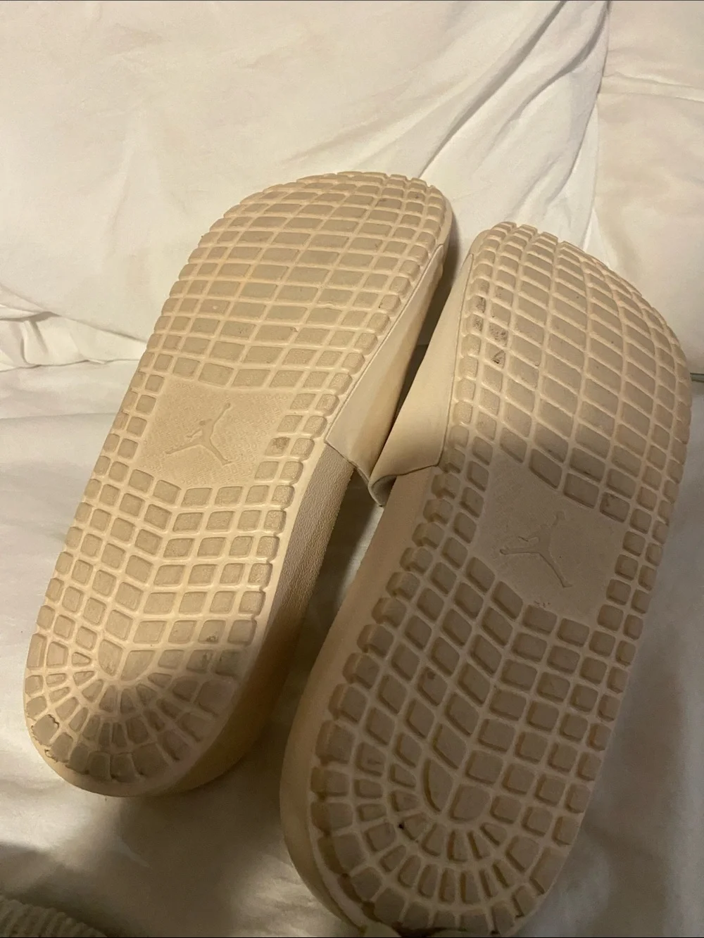 Neutral Beige Slide Sandals - Jordan